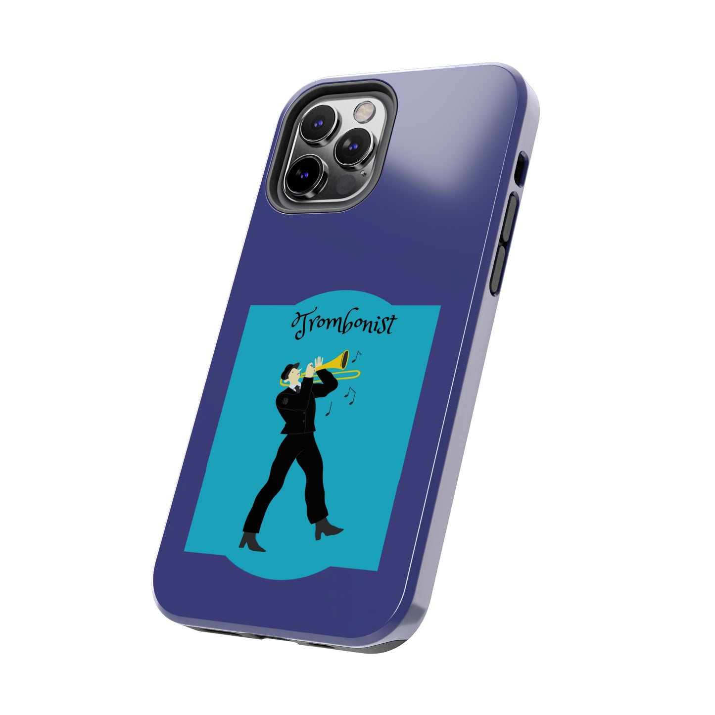 Blue Trombone Man | Mostly iPhone Cases | MIC