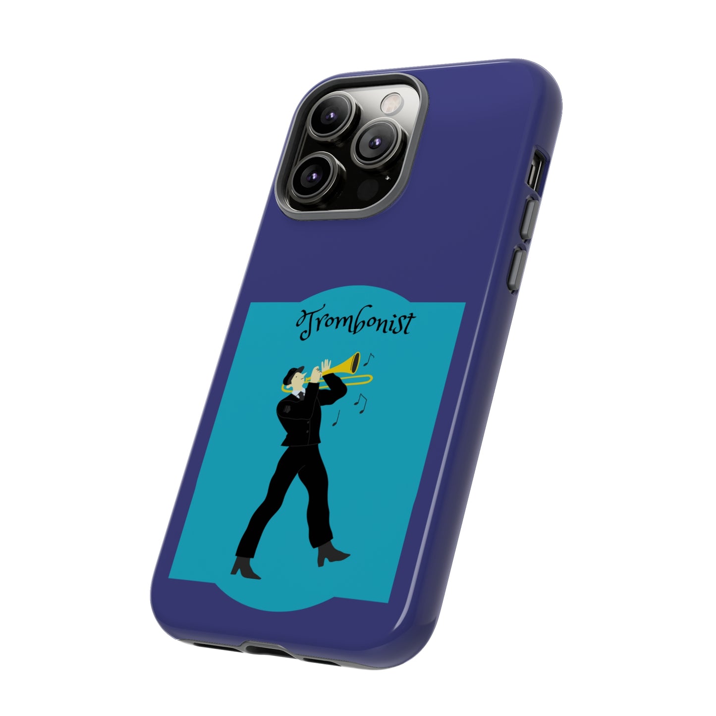 Blue Trombone Man | Mostly Android Cases | MAC