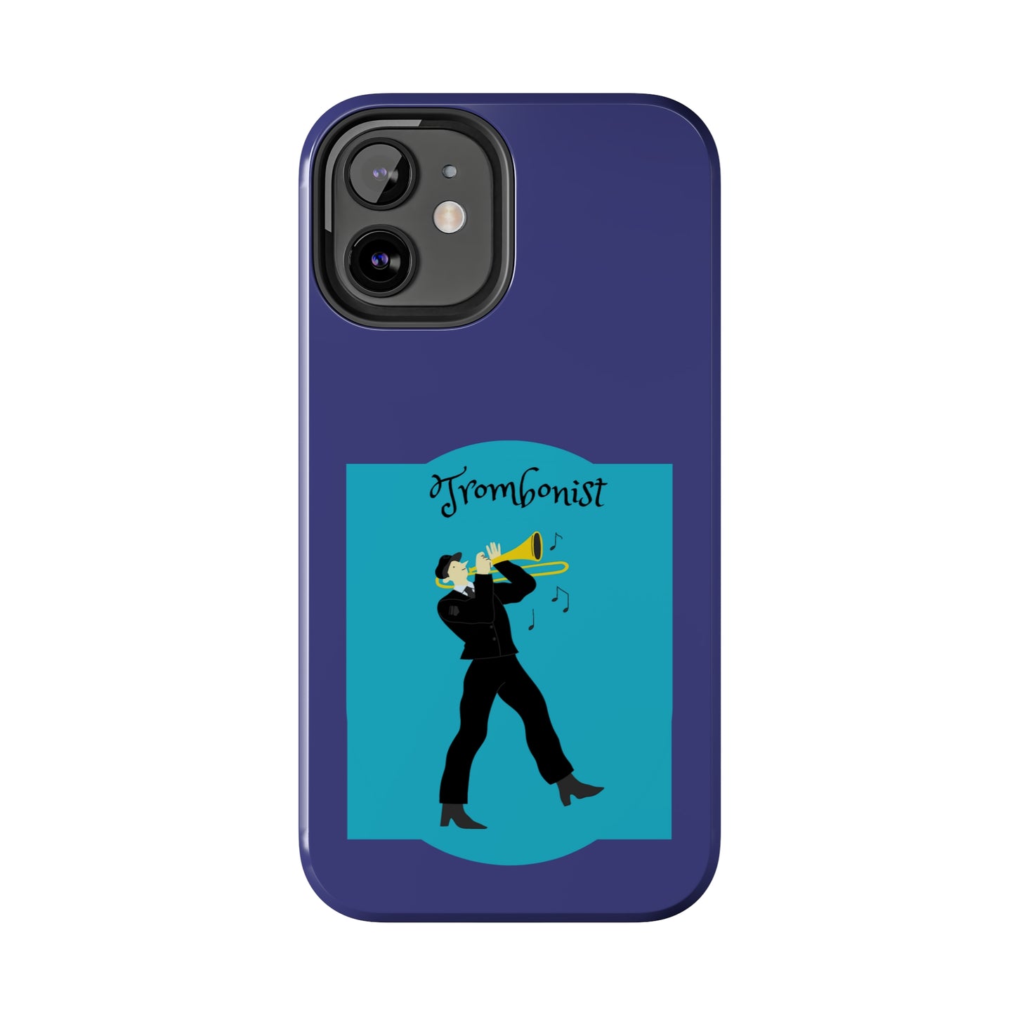 Blue Trombone Man | Mostly iPhone Cases | MIC