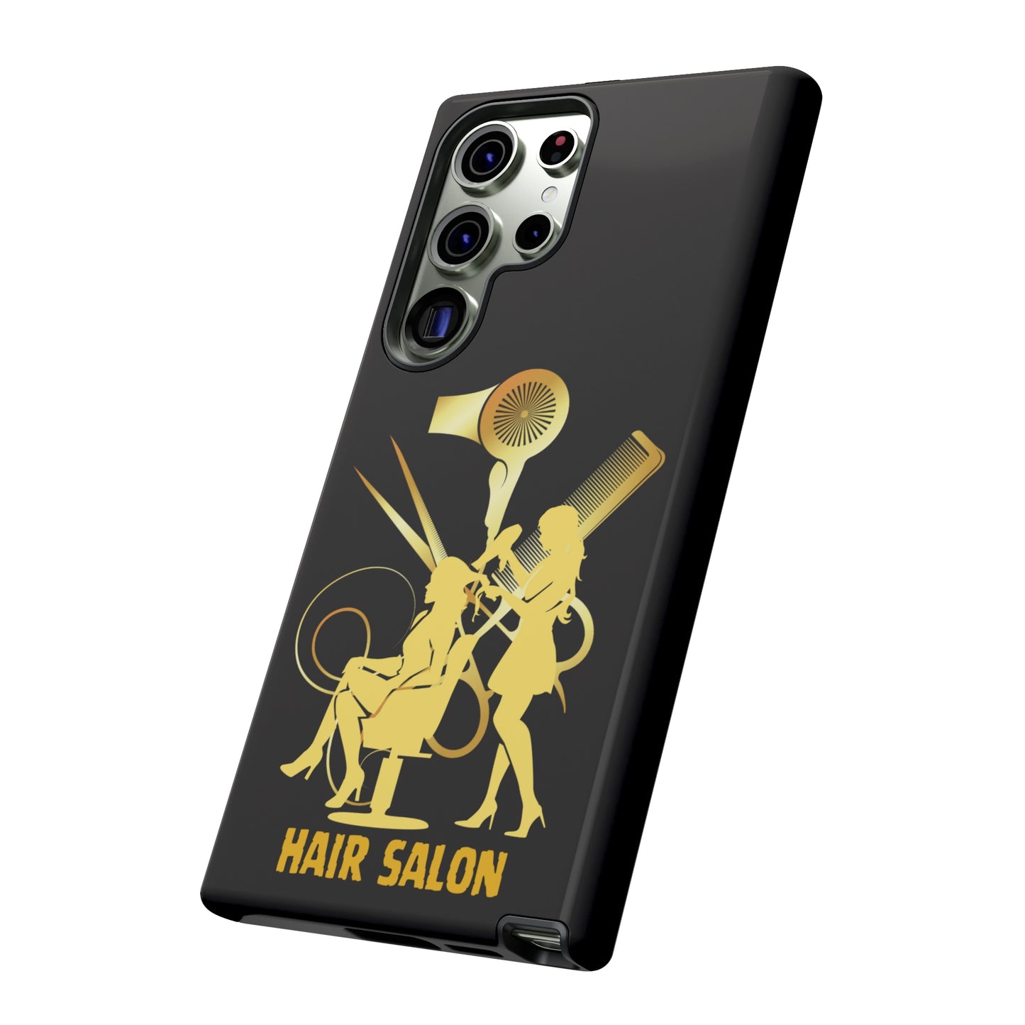 Black and Gold Hair Salon | Mostly Android Phone Cases | MAC