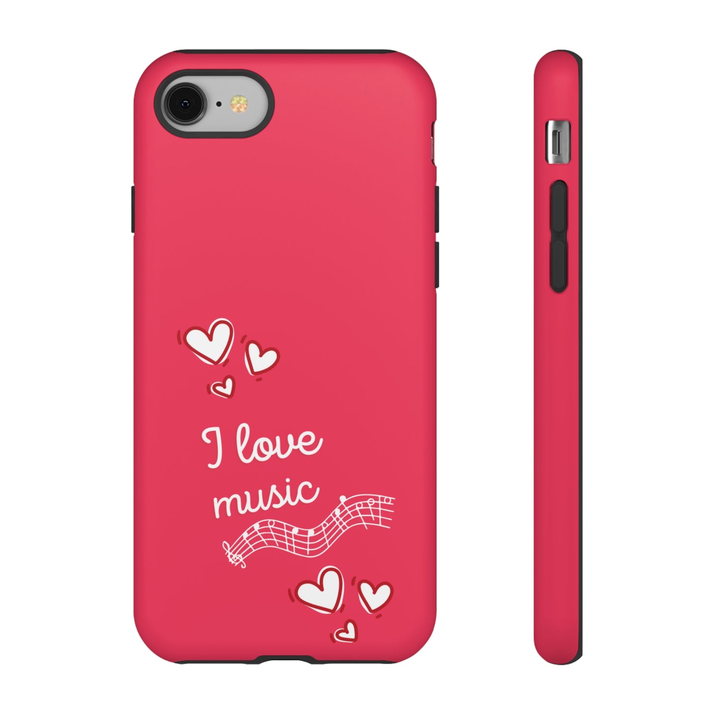 I Love Music Red | Mostly Android Cases | MAC