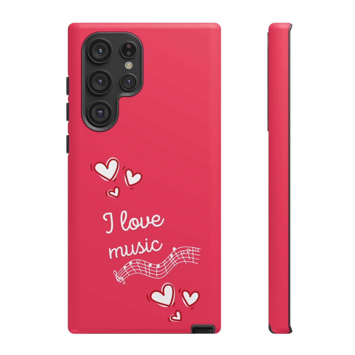 I Love Music Red | Mostly Android Cases | MAC