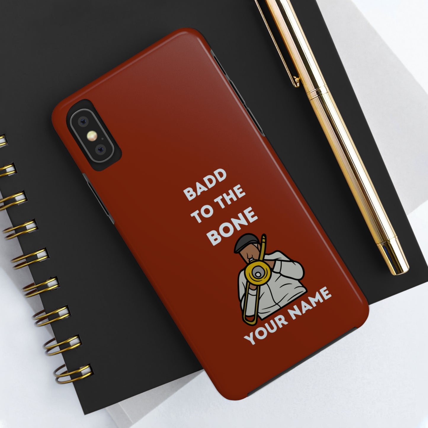 Badd to the Bone Trombone Man Phone Case | Mostly iPhone Cases | MIC