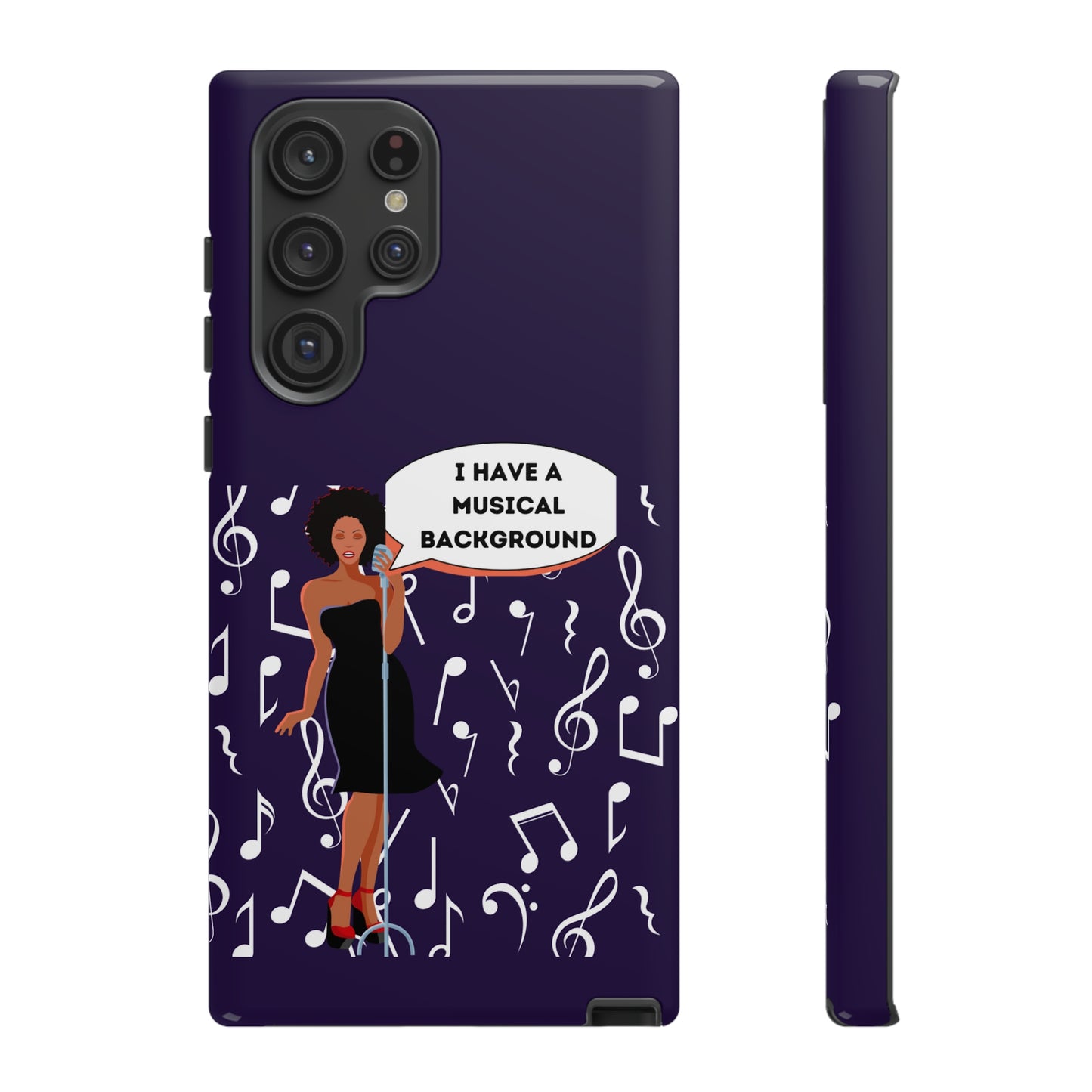 Lady Singer With Musical Background | Mostly Android Cases | MAC