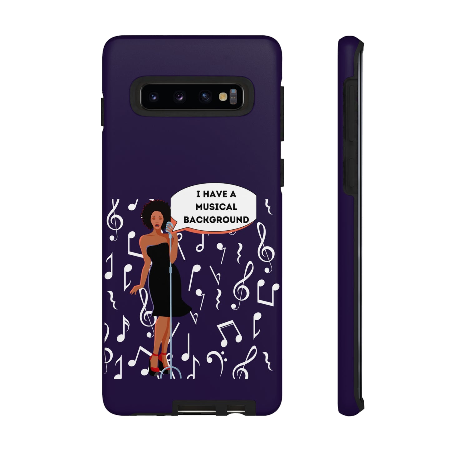 Lady Singer With Musical Background | Mostly Android Cases | MAC