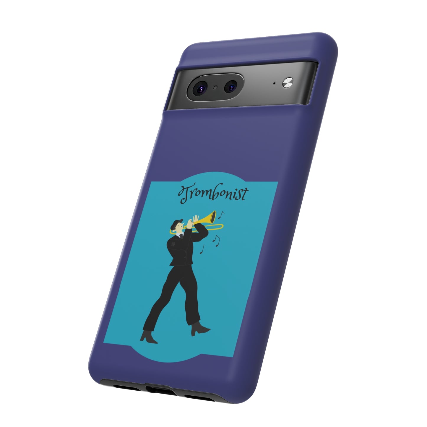 Blue Trombone Man | Mostly Android Cases | MAC