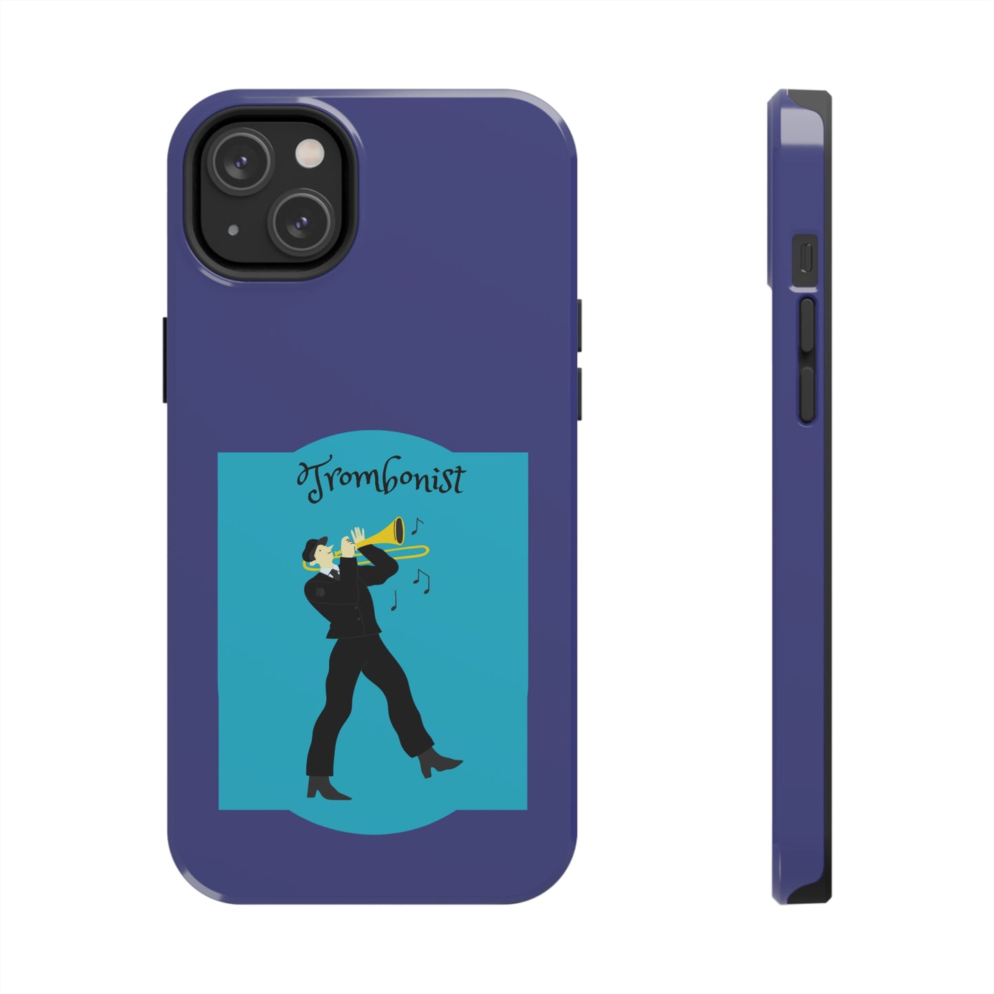 Blue Trombone Man | Mostly iPhone Cases | MIC