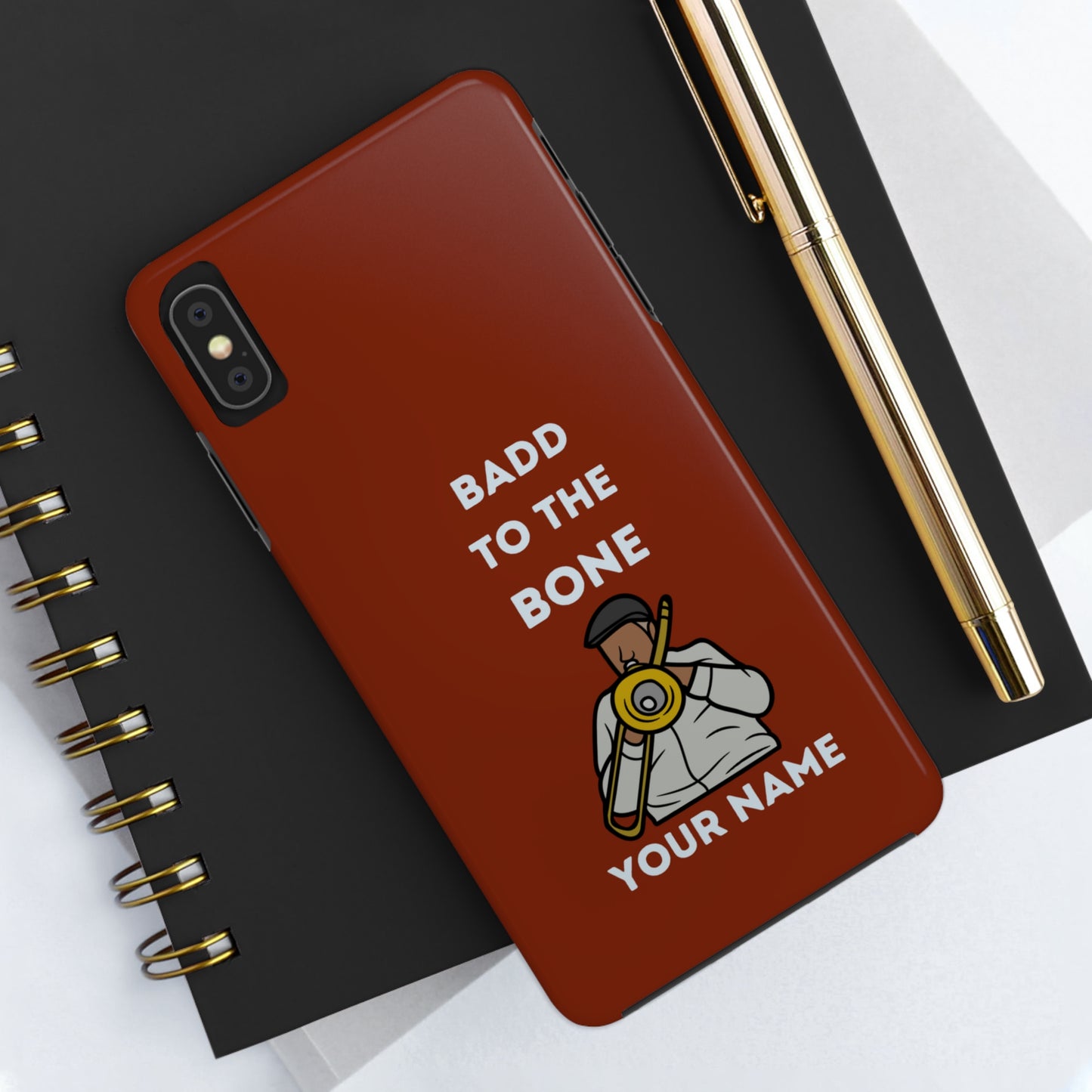 Badd to the Bone Trombone Man Phone Case | Mostly iPhone Cases | MIC