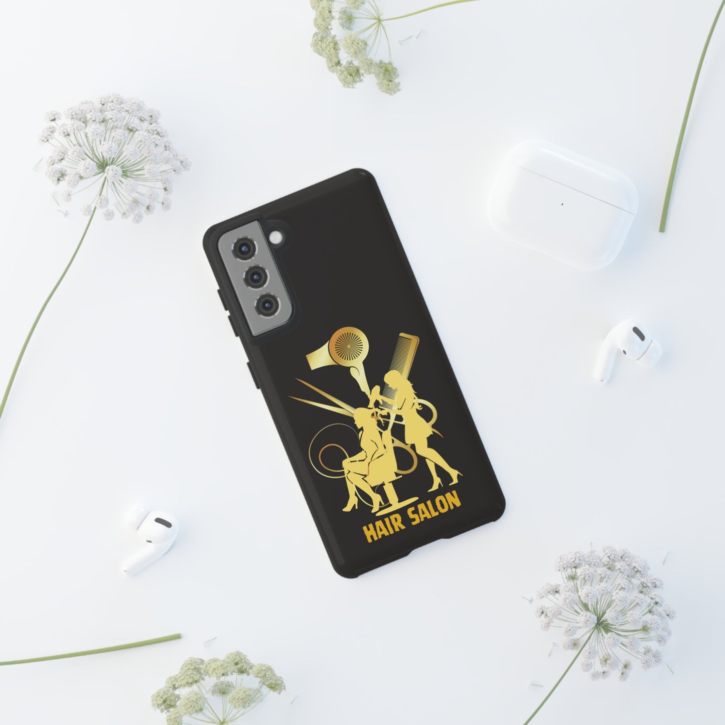 Black and Gold Hair Salon | Mostly Android Phone Cases | MAC