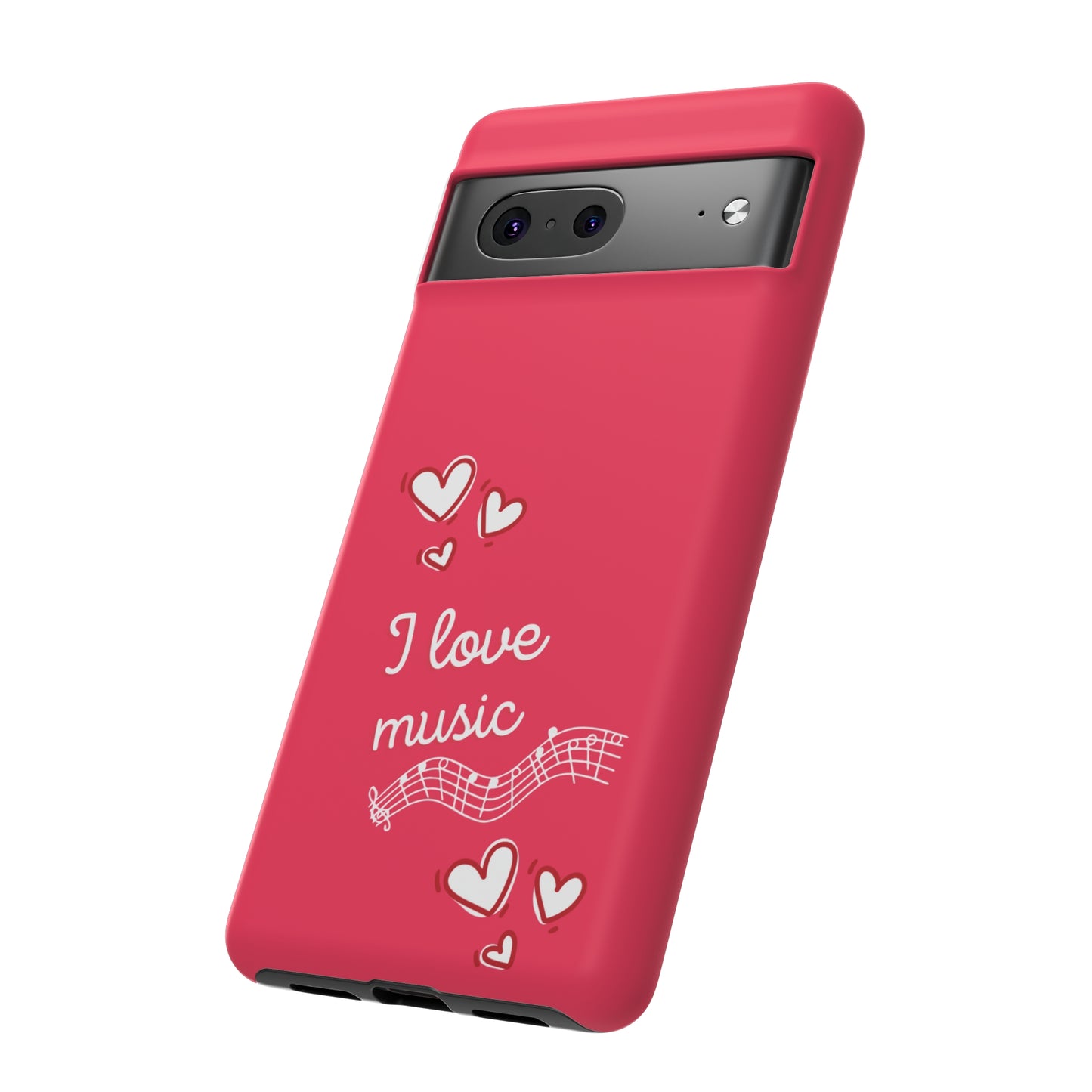 I Love Music Red | Mostly Android Cases | MAC