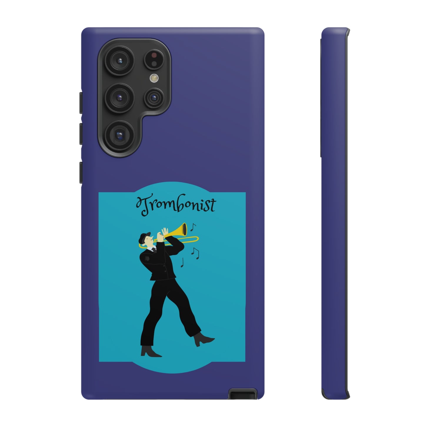 Blue Trombone Man | Mostly Android Cases | MAC