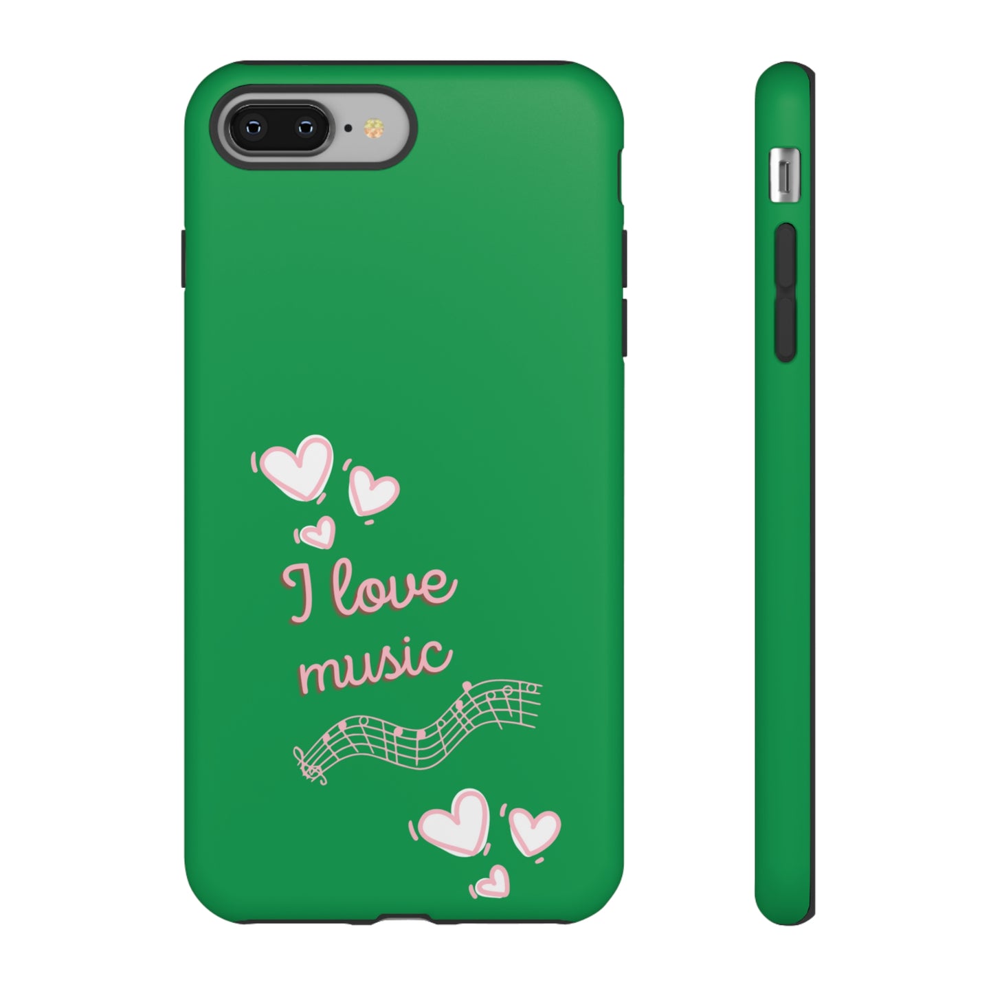 I Love Music Green | Mostly Android Phone Cases | MAC