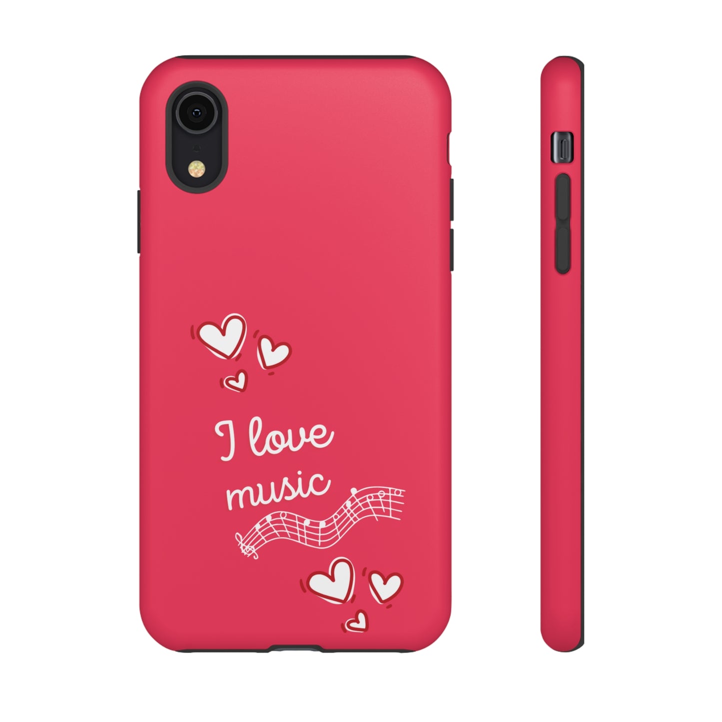 I Love Music Red | Mostly Android Cases | MAC