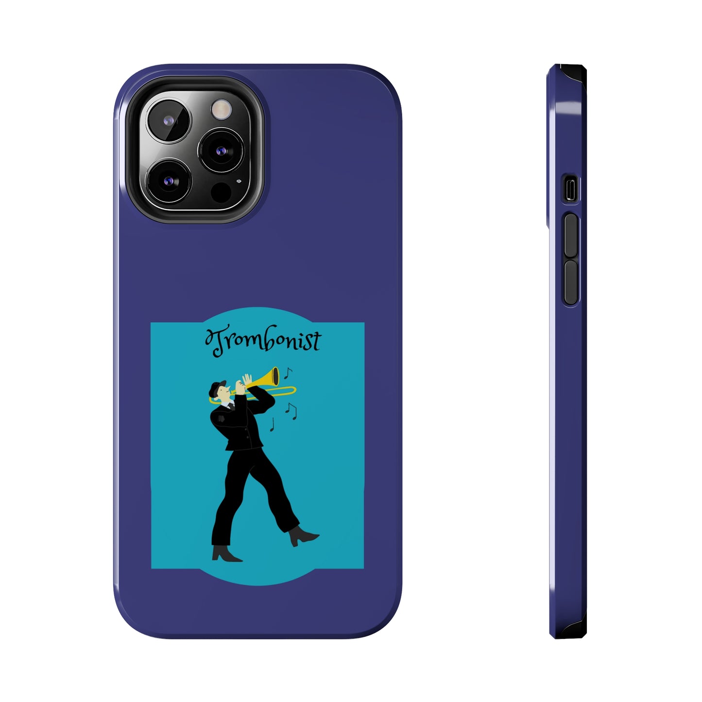 Blue Trombone Man | Mostly iPhone Cases | MIC