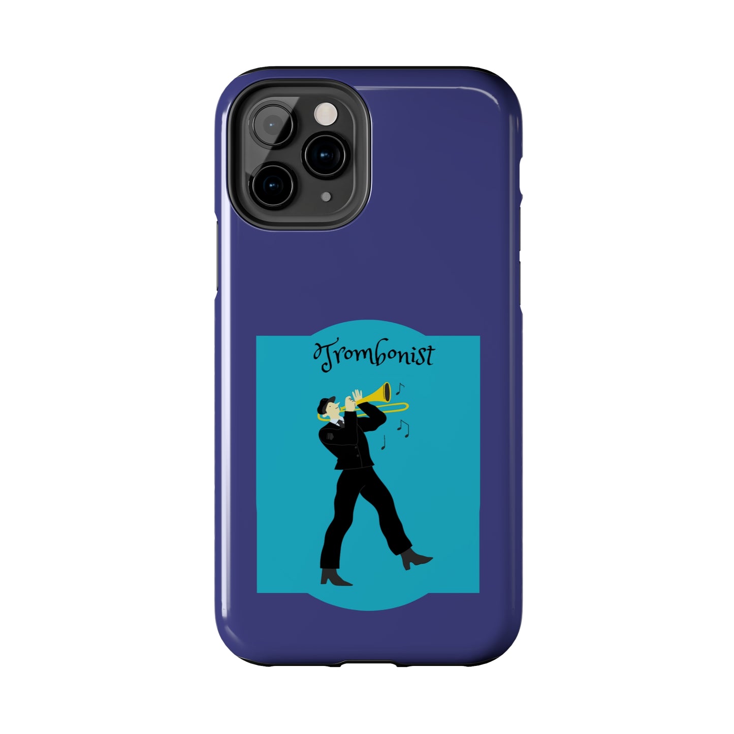 Blue Trombone Man | Mostly iPhone Cases | MIC