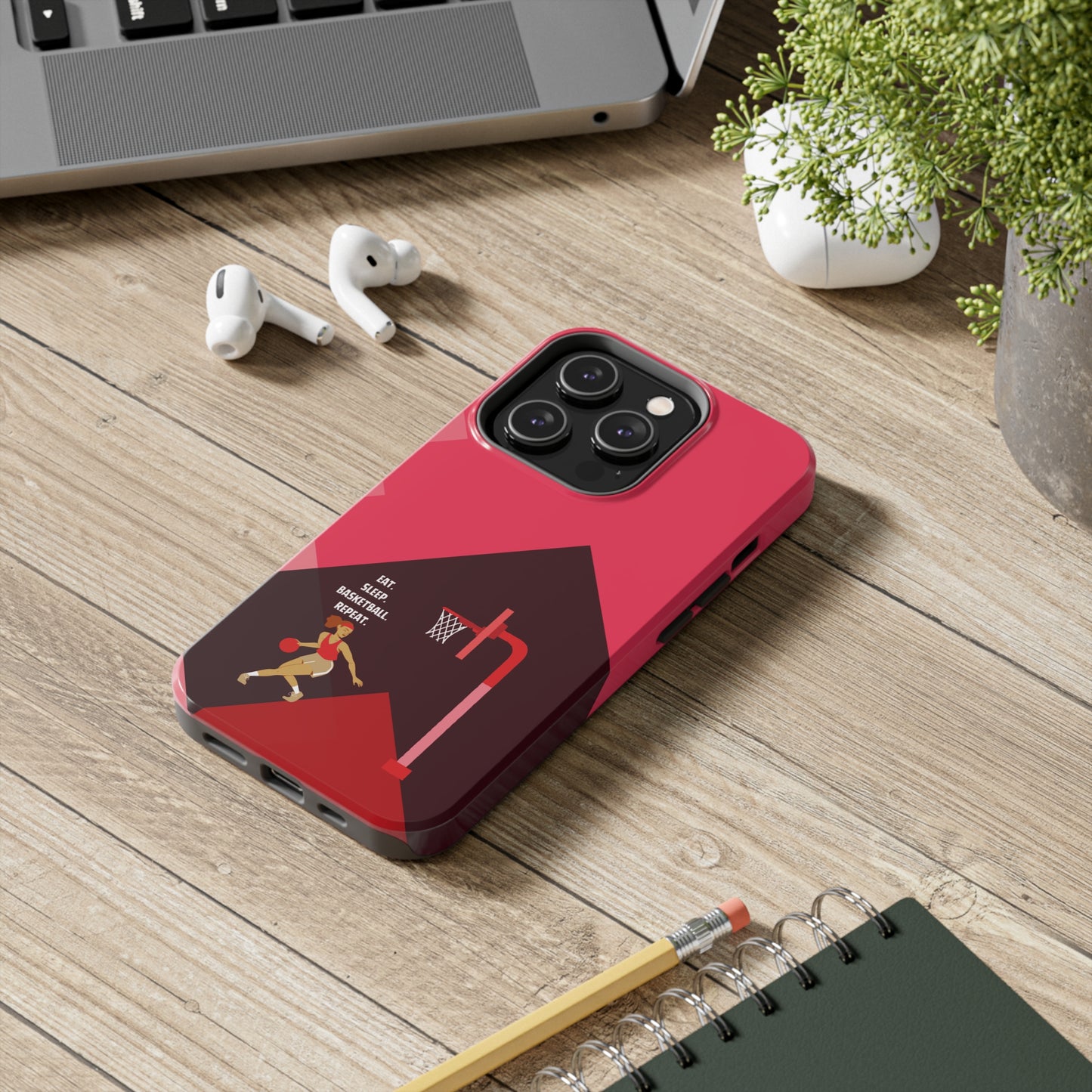 Red Basketball Girl | Mostly iPhone Cases | MIC