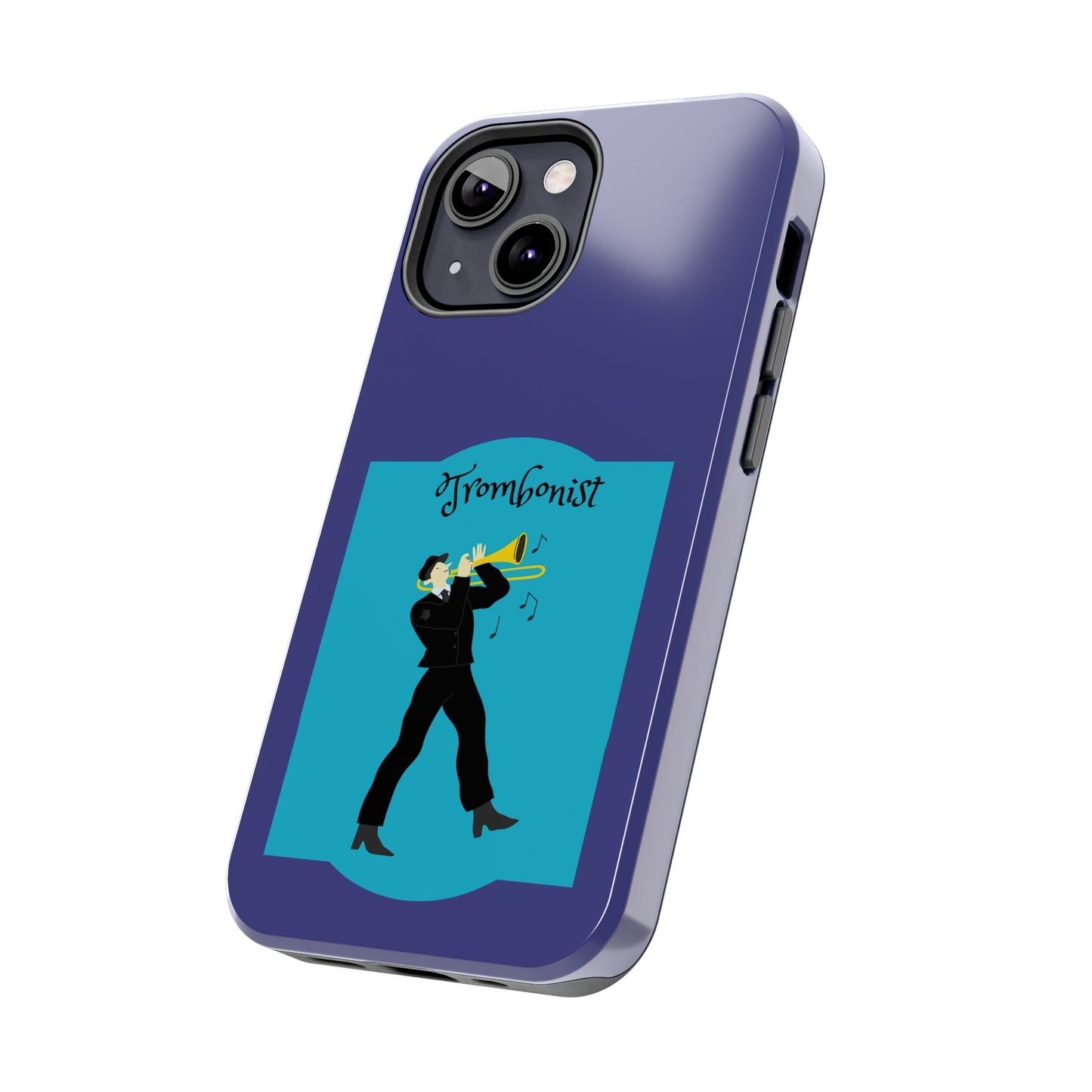 Blue Trombone Man | Mostly iPhone Cases | MIC