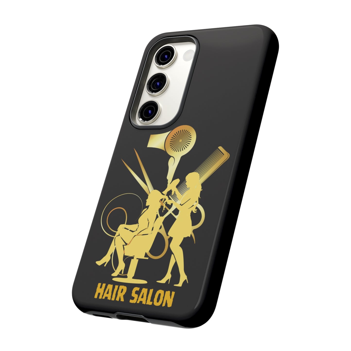 Black and Gold Hair Salon | Mostly Android Phone Cases | MAC