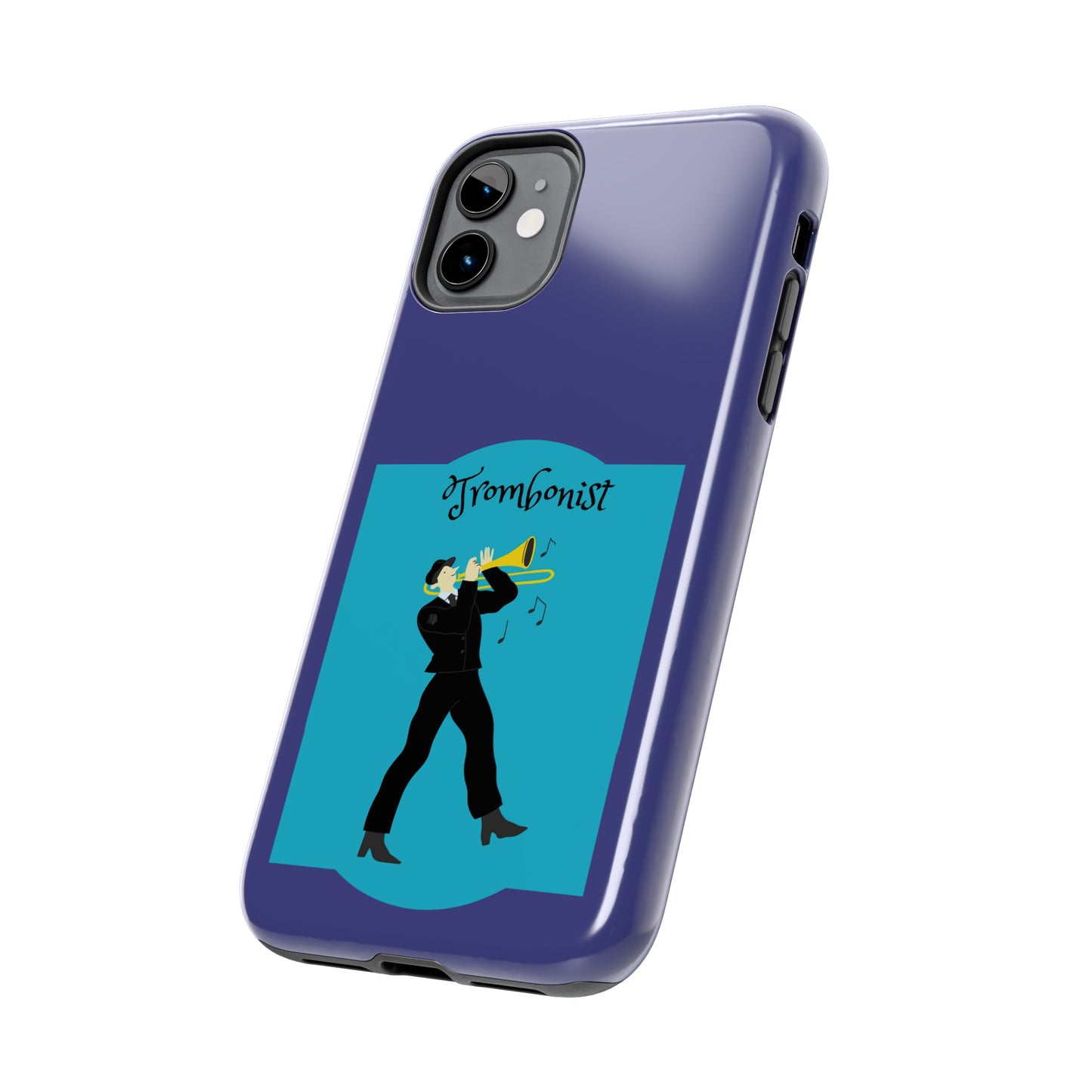 Blue Trombone Man | Mostly iPhone Cases | MIC