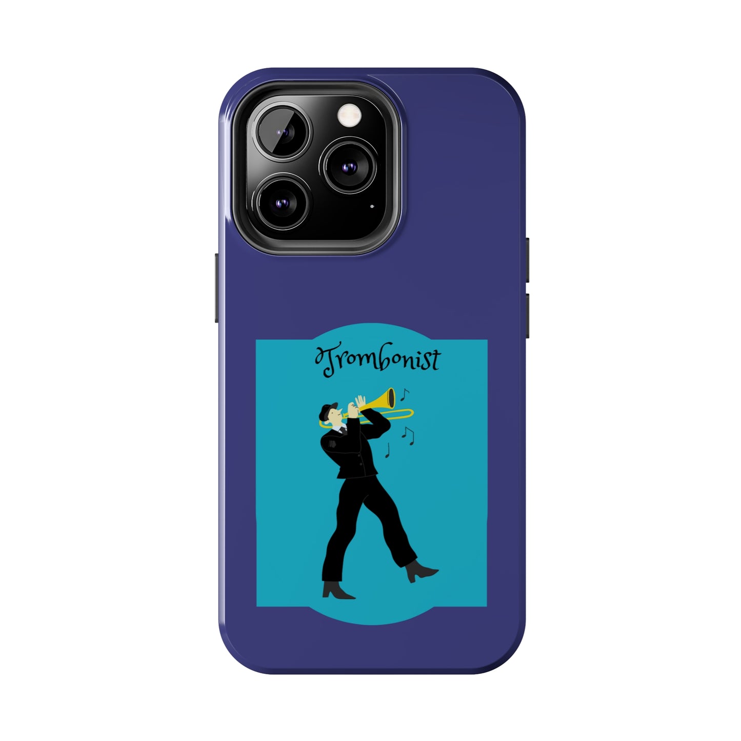 Blue Trombone Man | Mostly iPhone Cases | MIC