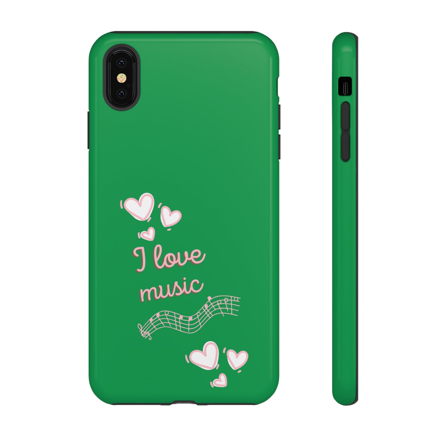 I Love Music Green | Mostly Android Phone Cases | MAC