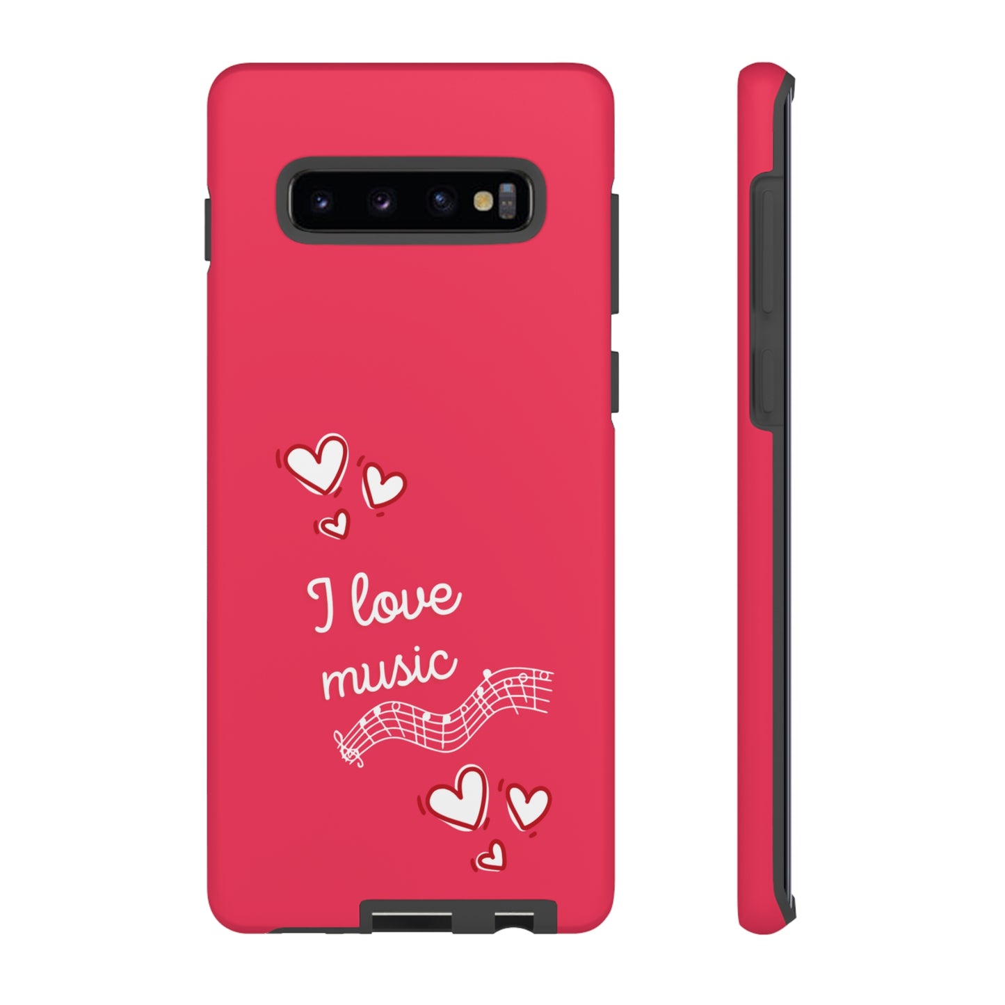 I Love Music Red | Mostly Android Cases | MAC