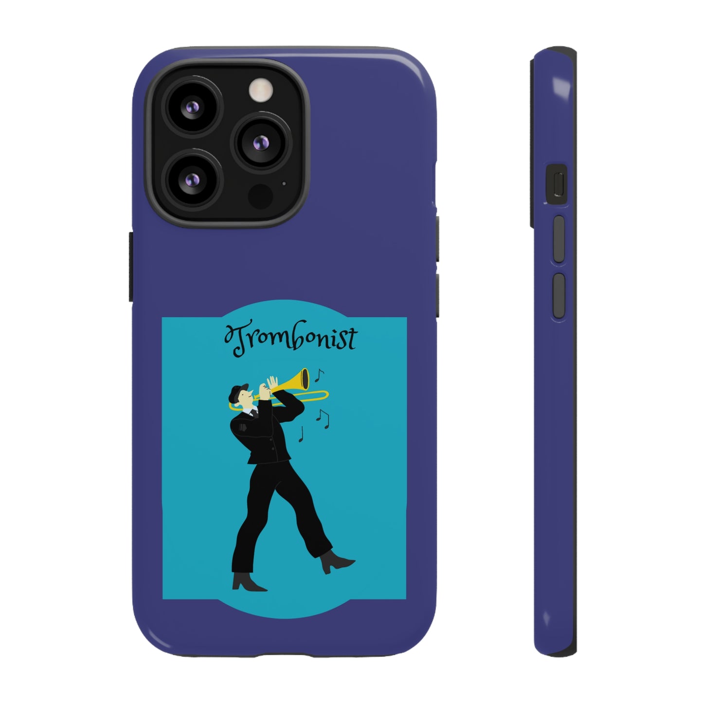 Blue Trombone Man | Mostly Android Cases | MAC