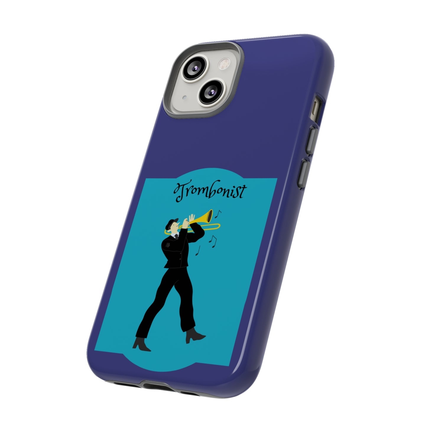 Blue Trombone Man | Mostly Android Cases | MAC