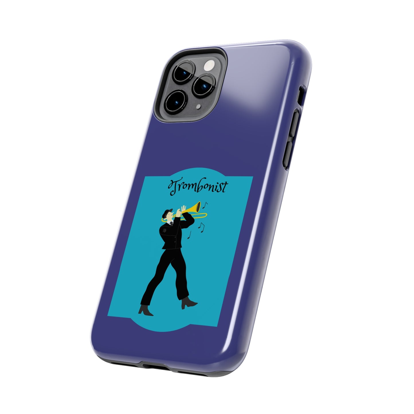 Blue Trombone Man | Mostly iPhone Cases | MIC