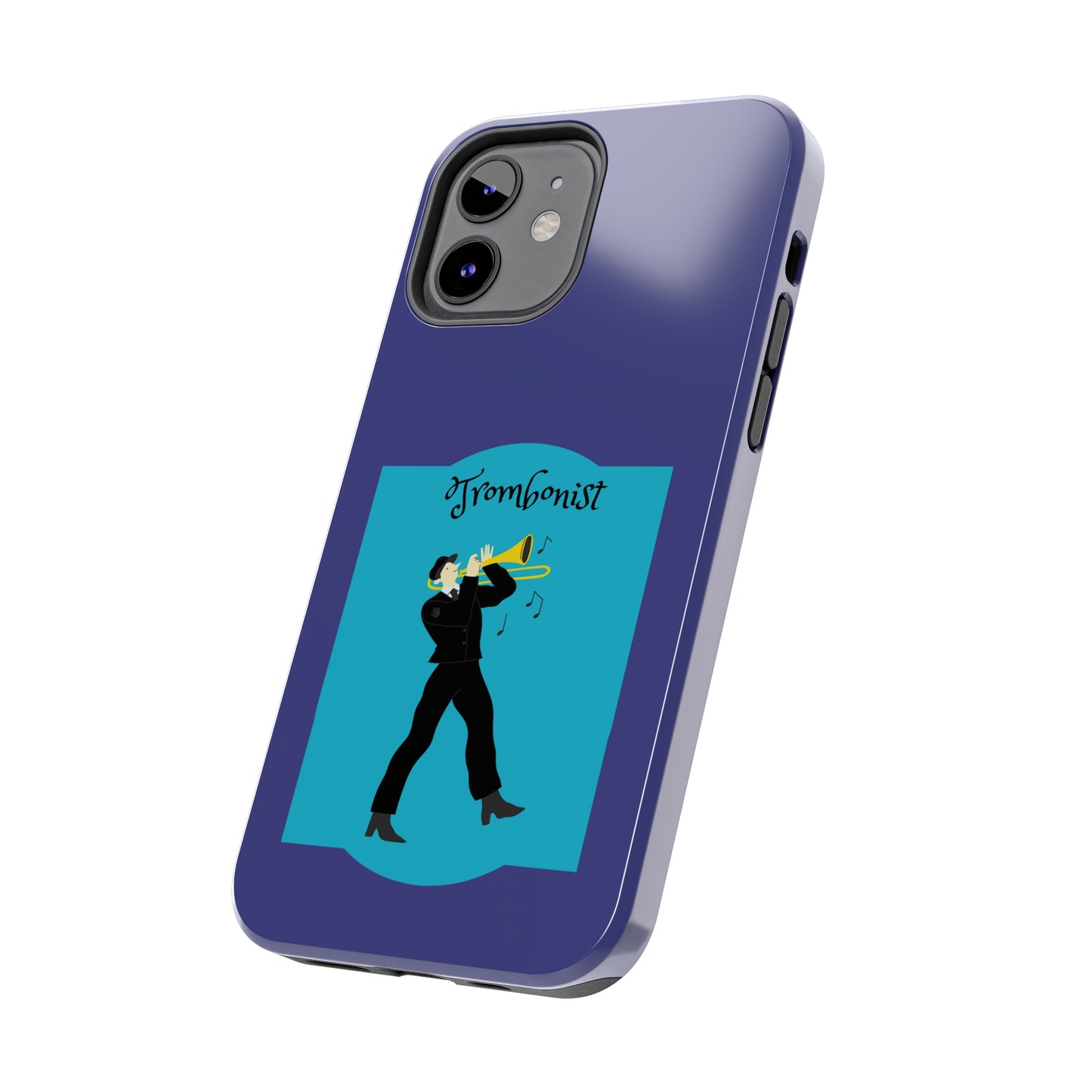 Blue Trombone Man | Mostly iPhone Cases | MIC