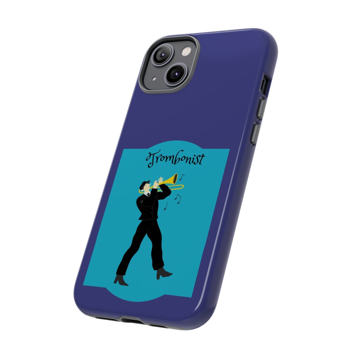 Blue Trombone Man | Mostly Android Cases | MAC