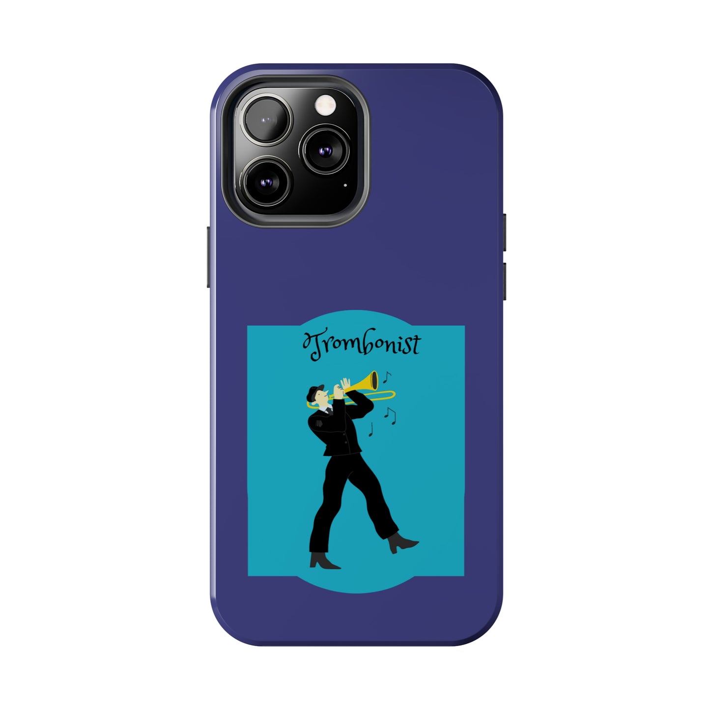 Blue Trombone Man | Mostly iPhone Cases | MIC