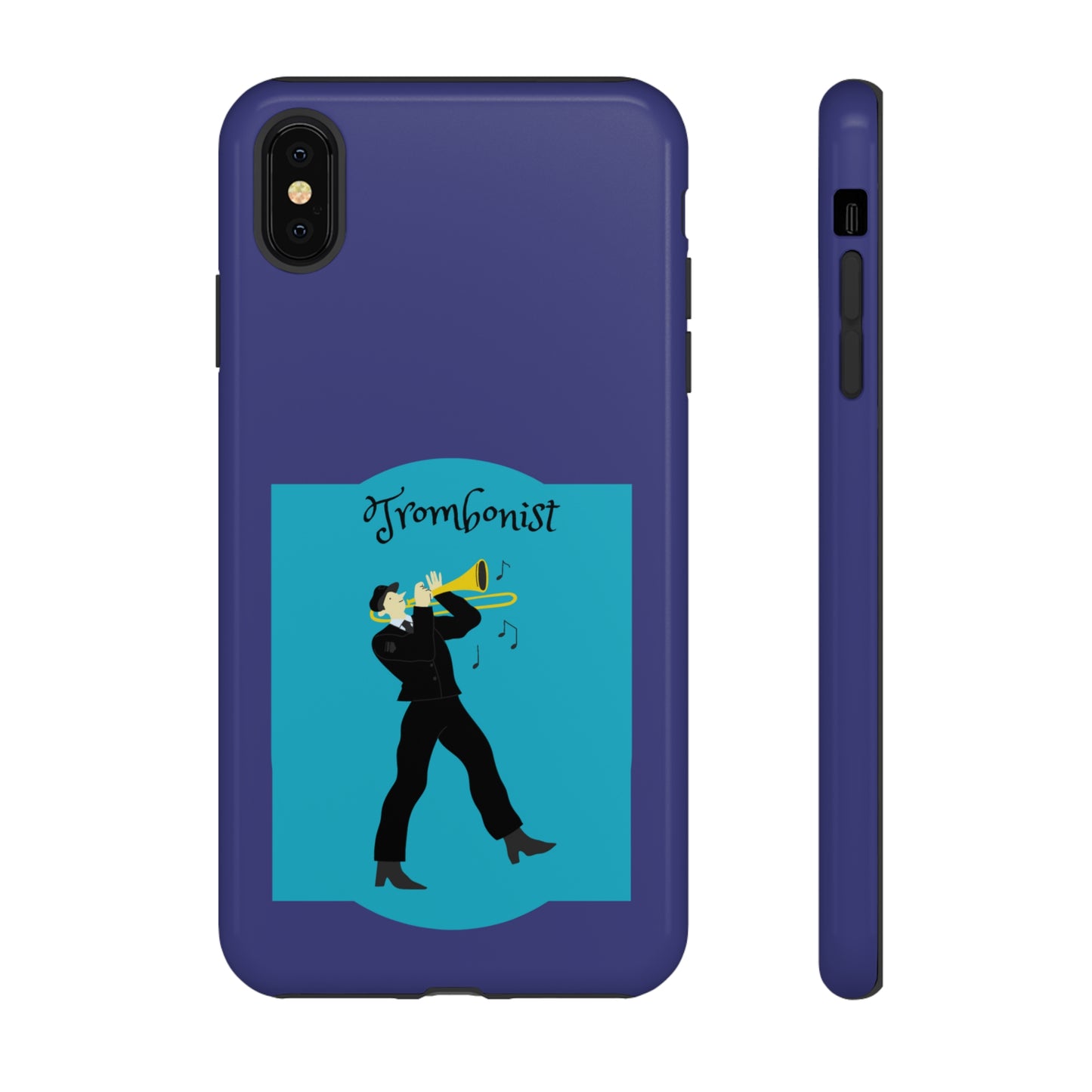 Blue Trombone Man | Mostly Android Cases | MAC