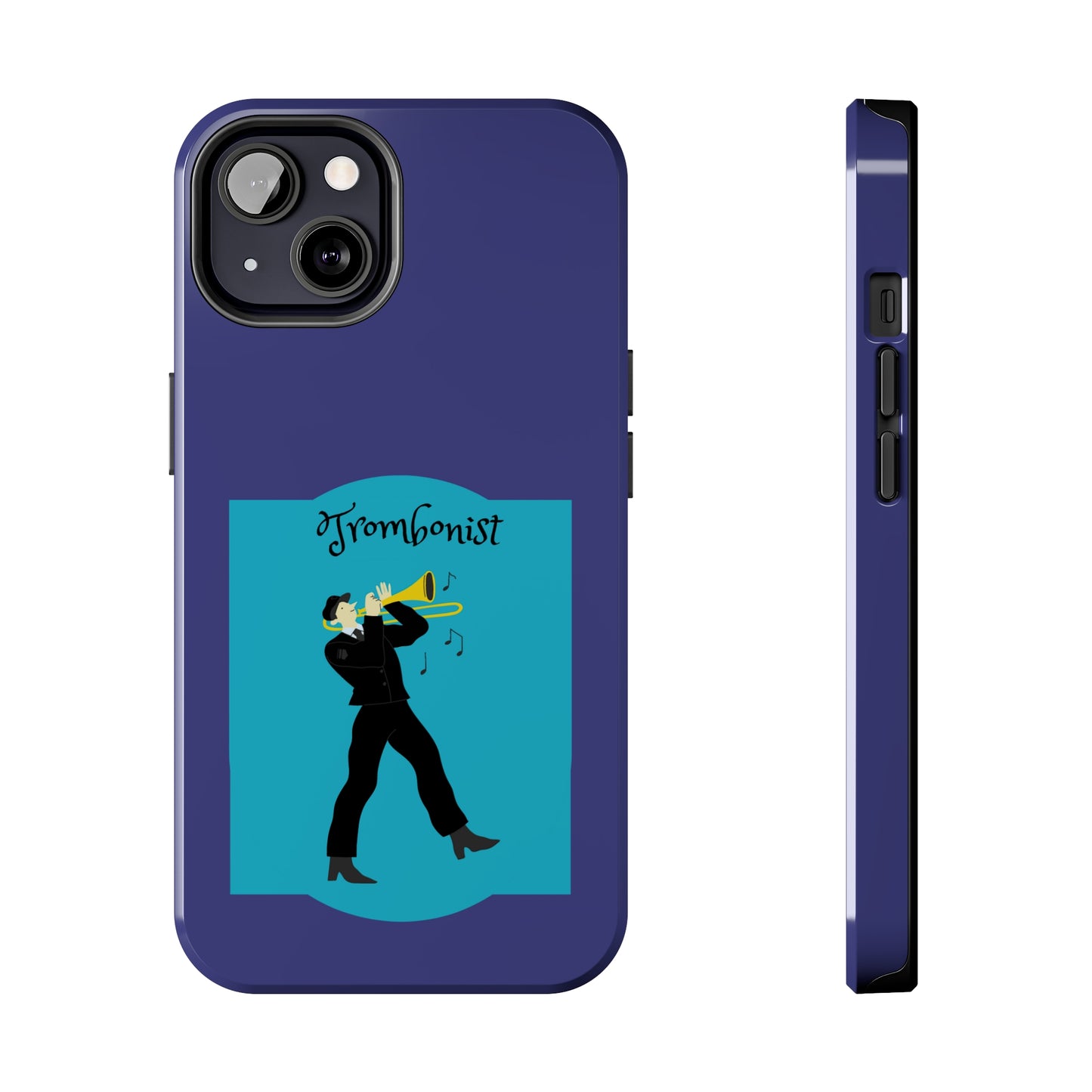 Blue Trombone Man | Mostly iPhone Cases | MIC