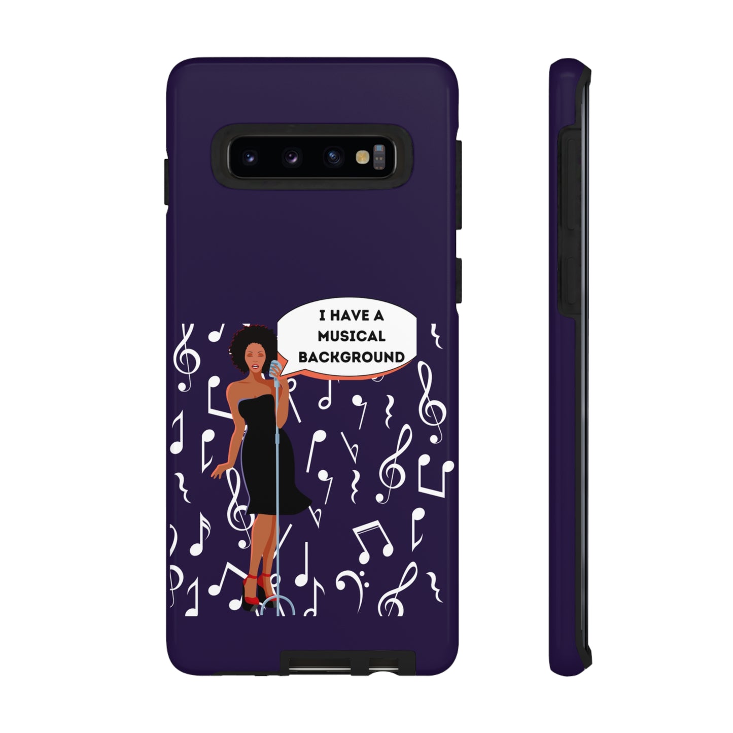 Lady Singer With Musical Background | Mostly Android Cases | MAC