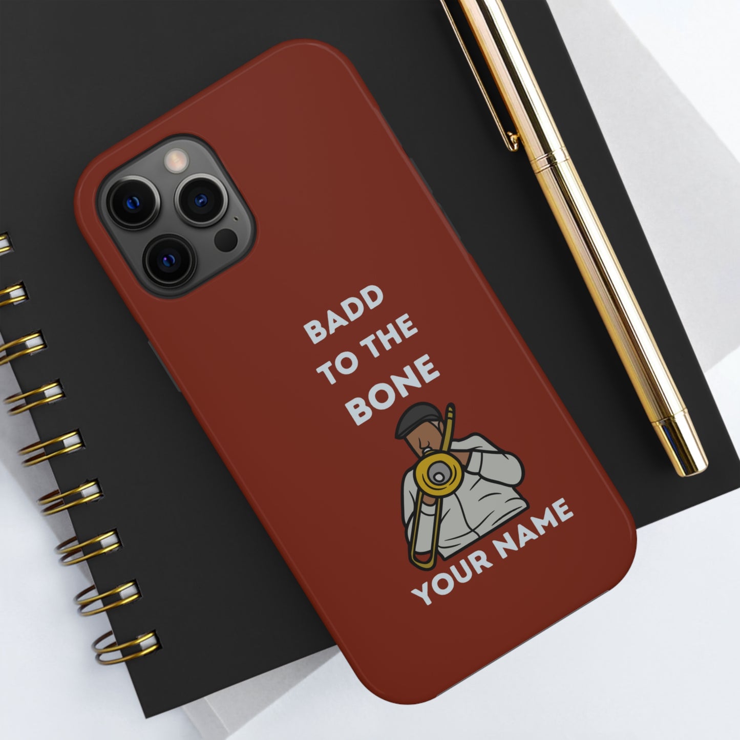 Badd to the Bone Trombone Man Phone Case | Mostly iPhone Cases | MIC