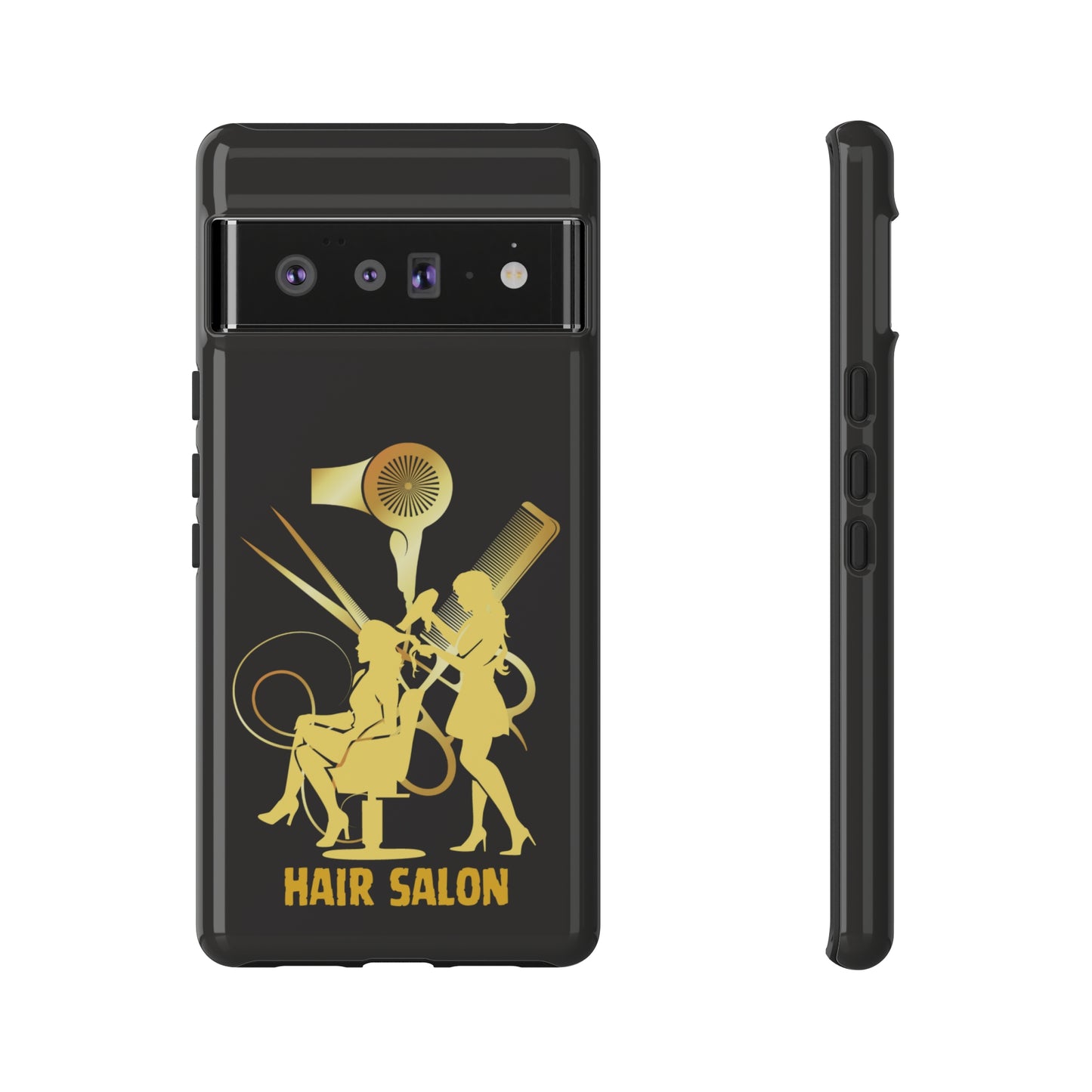 Black and Gold Hair Salon | Mostly Android Phone Cases | MAC