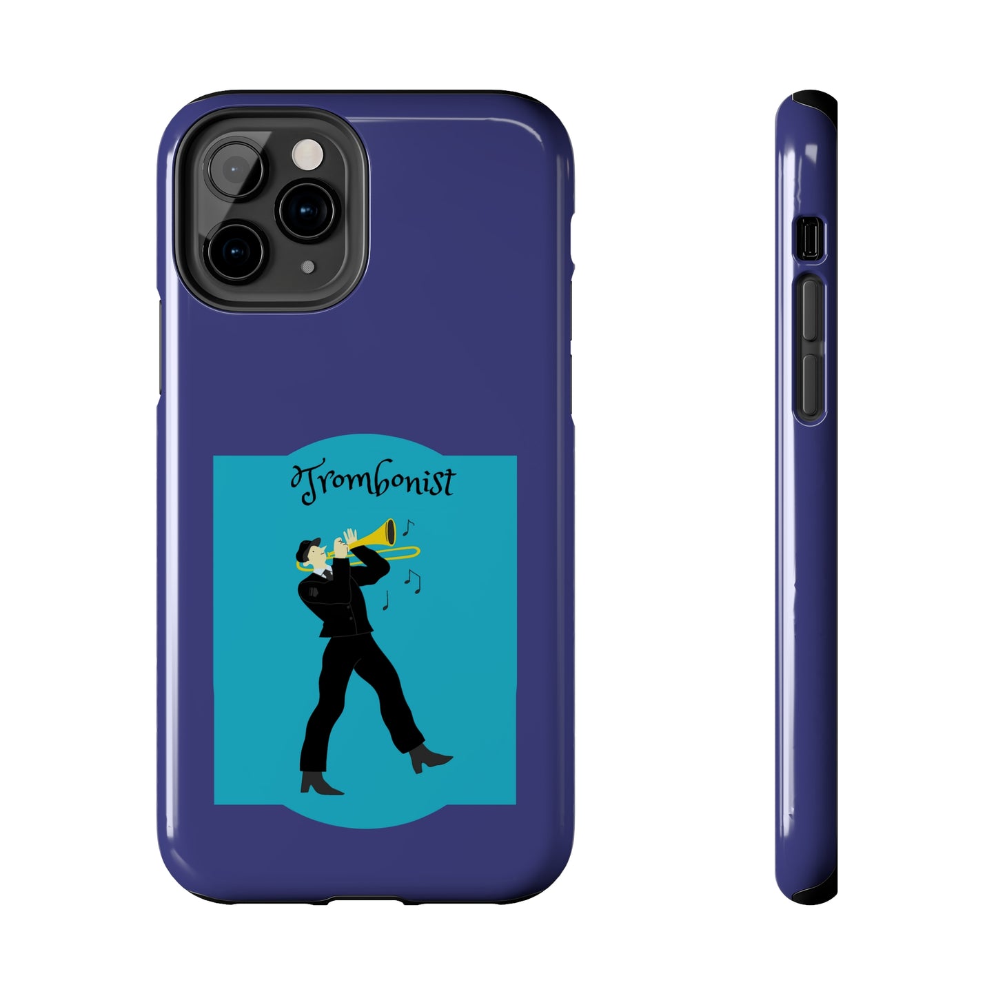 Blue Trombone Man | Mostly iPhone Cases | MIC