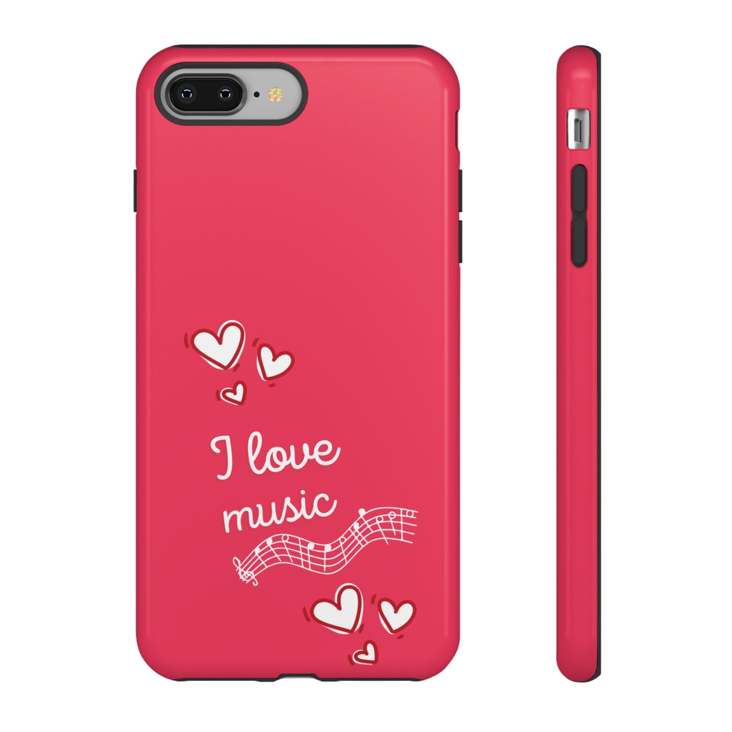 I Love Music Red | Mostly Android Cases | MAC