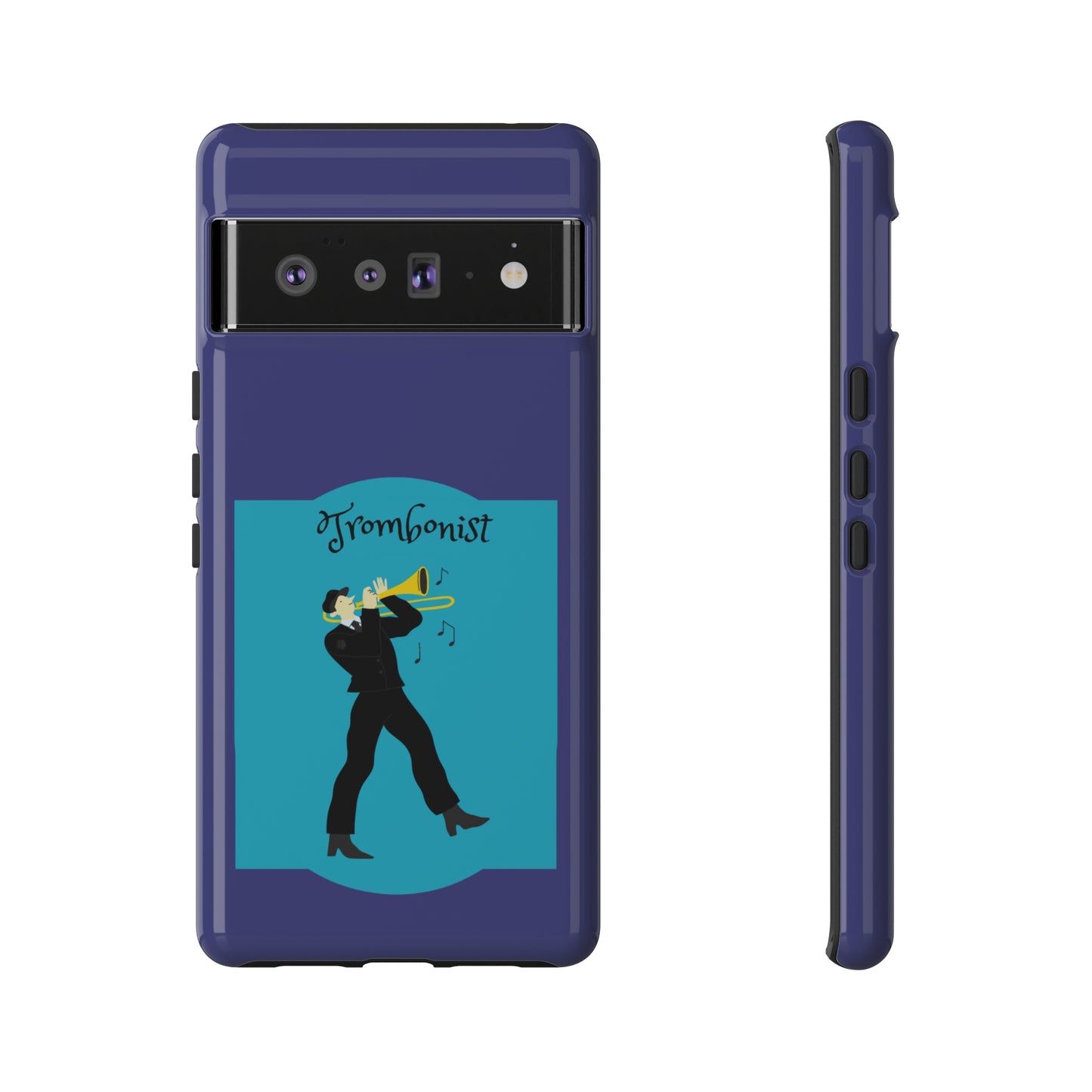 Blue Trombone Man | Mostly Android Cases | MAC