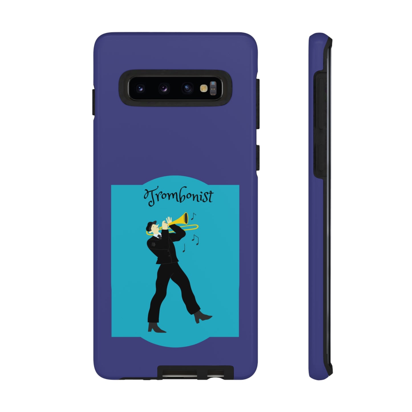 Blue Trombone Man | Mostly Android Cases | MAC