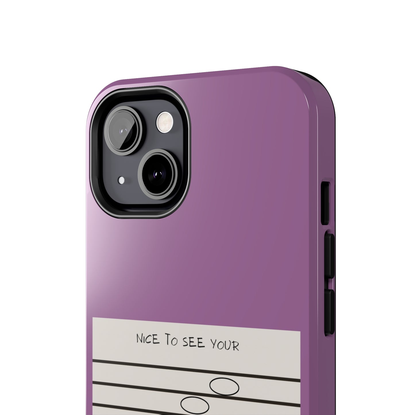 Purple Nice To See Your Face | Mostly iPhone Cases | MIC