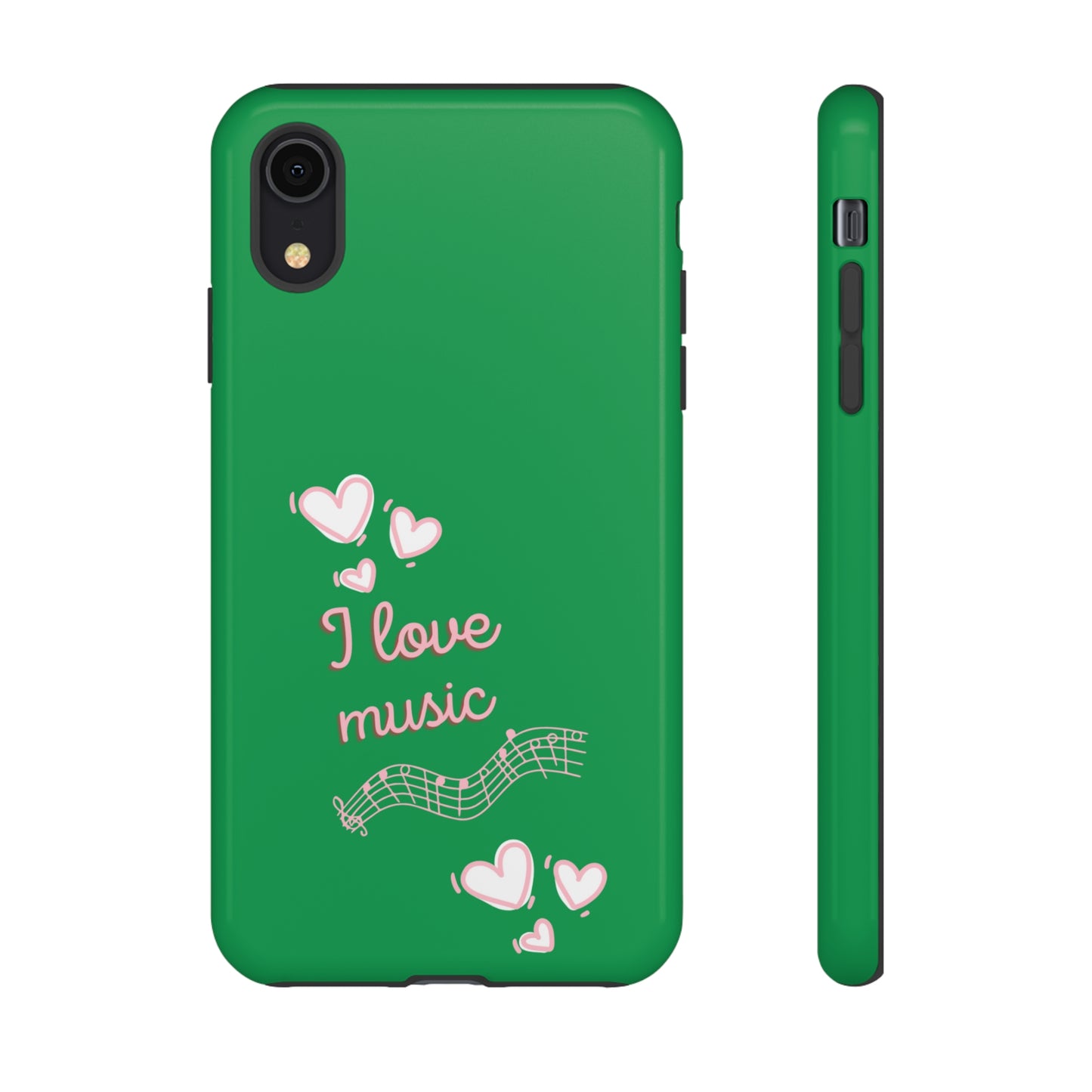 I Love Music Green | Mostly Android Phone Cases | MAC