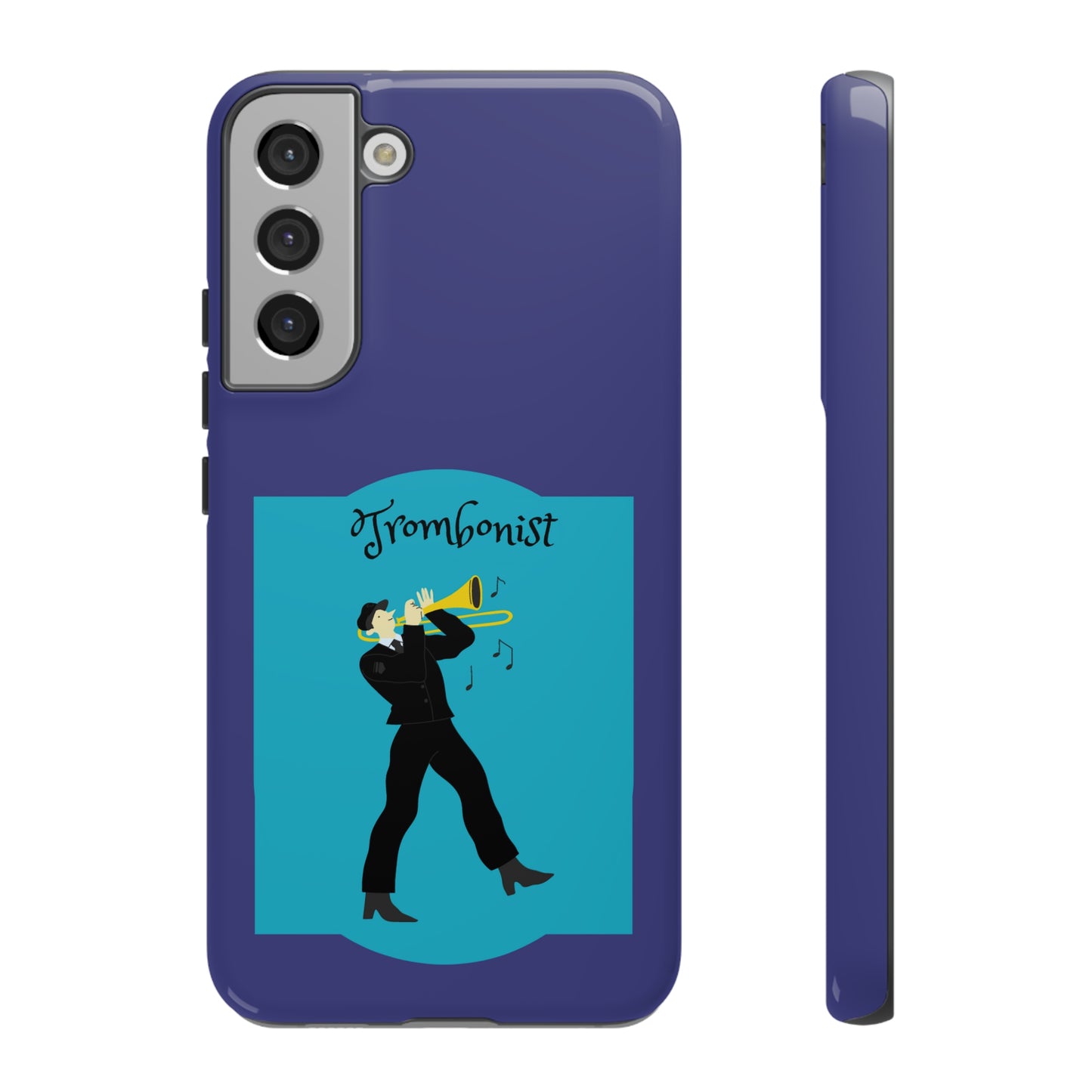 Blue Trombone Man | Mostly Android Cases | MAC