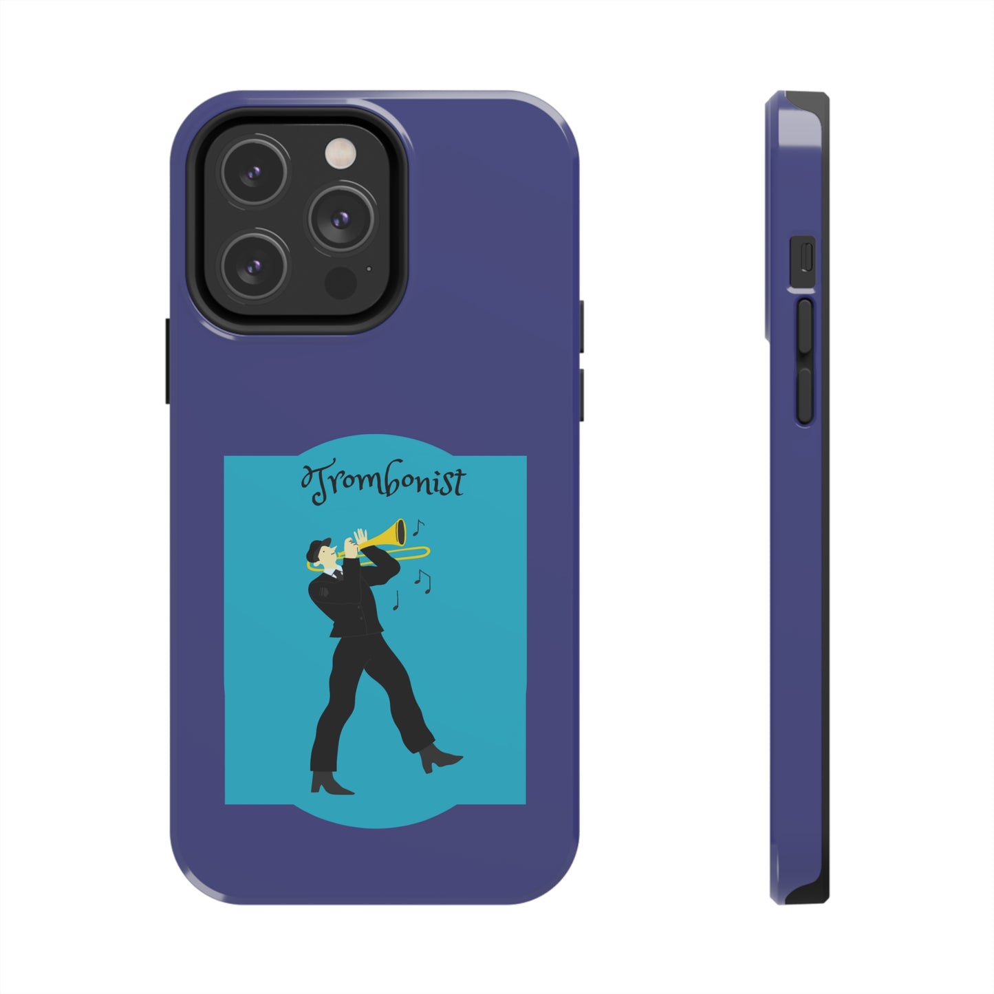 Blue Trombone Man | Mostly iPhone Cases | MIC