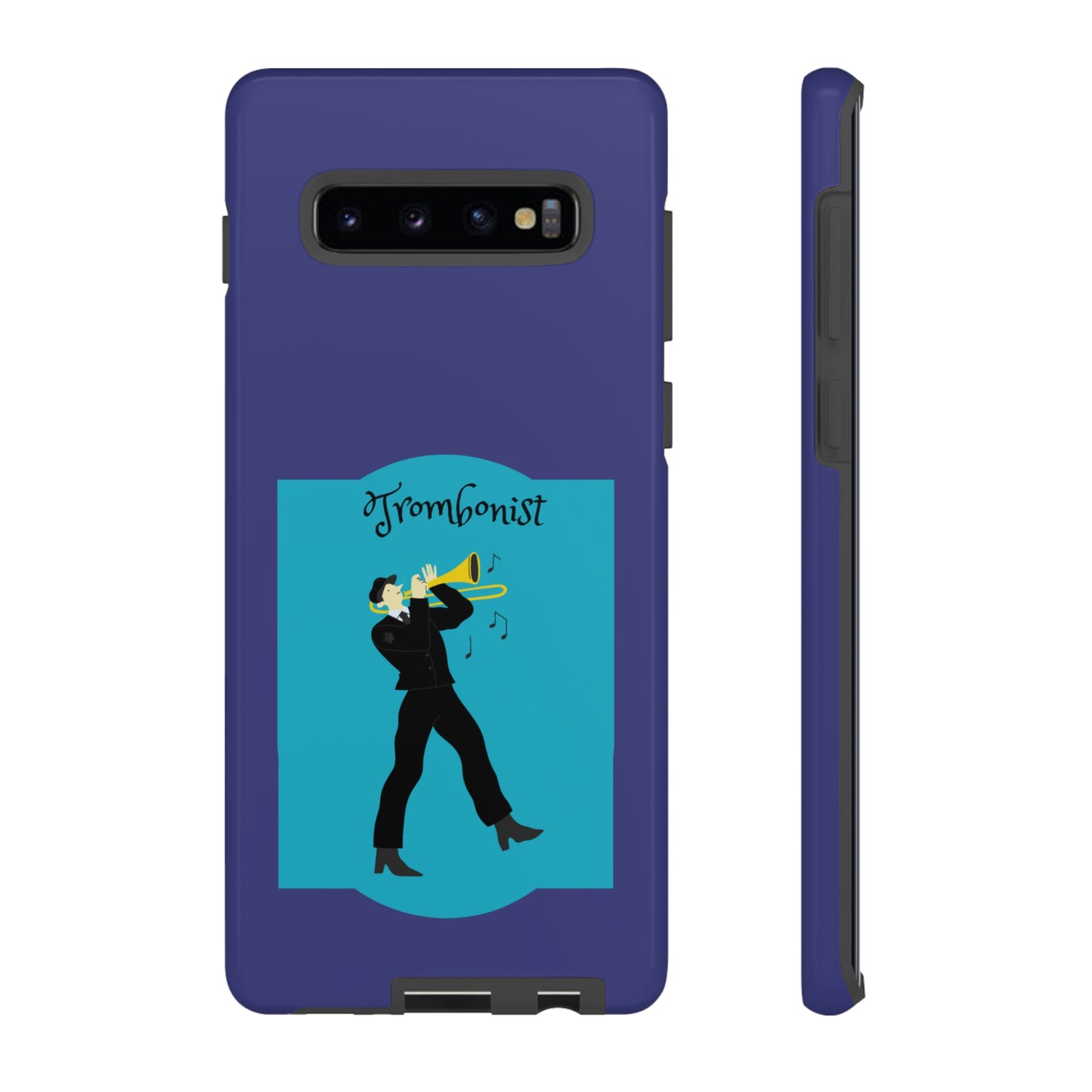 Blue Trombone Man | Mostly Android Cases | MAC