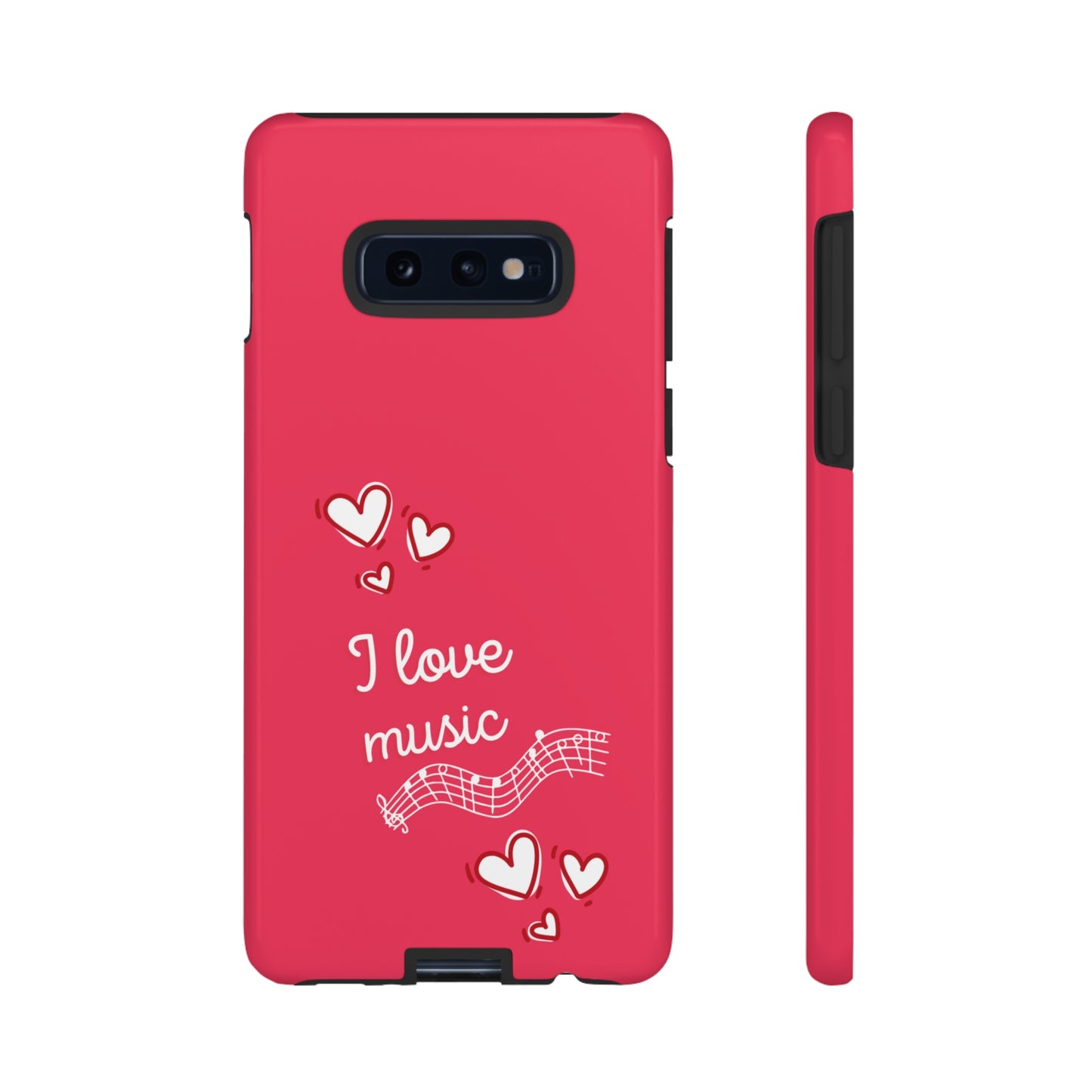 I Love Music Red | Mostly Android Cases | MAC