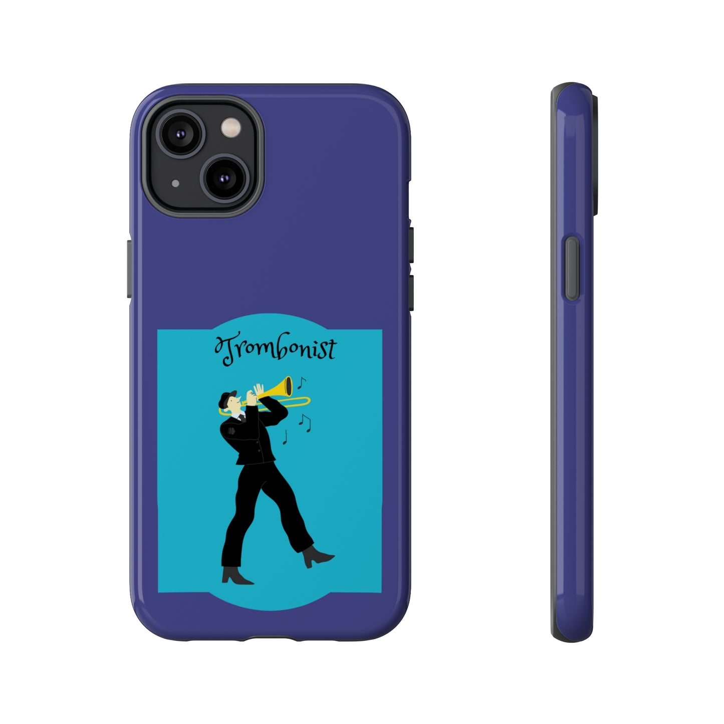 Blue Trombone Man | Mostly Android Cases | MAC