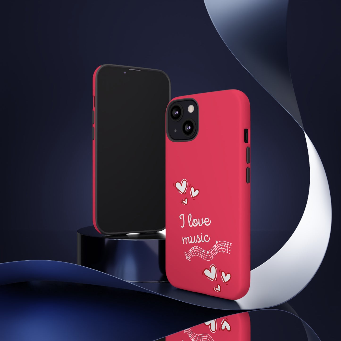 I Love Music Red | Mostly Android Cases | MAC