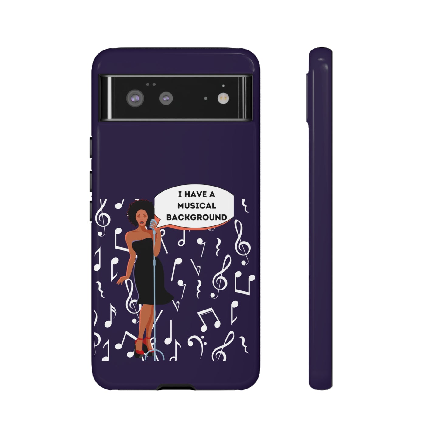 Lady Singer With Musical Background | Mostly Android Cases | MAC